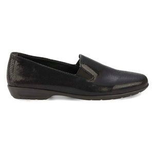 Black Florence Patent Leather Loafer 9W Wide